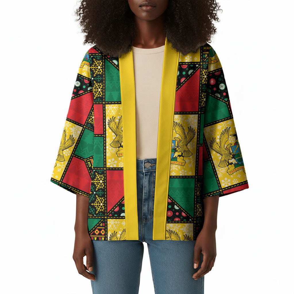 Ghana Christmas Kimono Patchwork Style