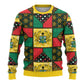 Ghana Christmas Ugly Christmas Sweater Patchwork Style
