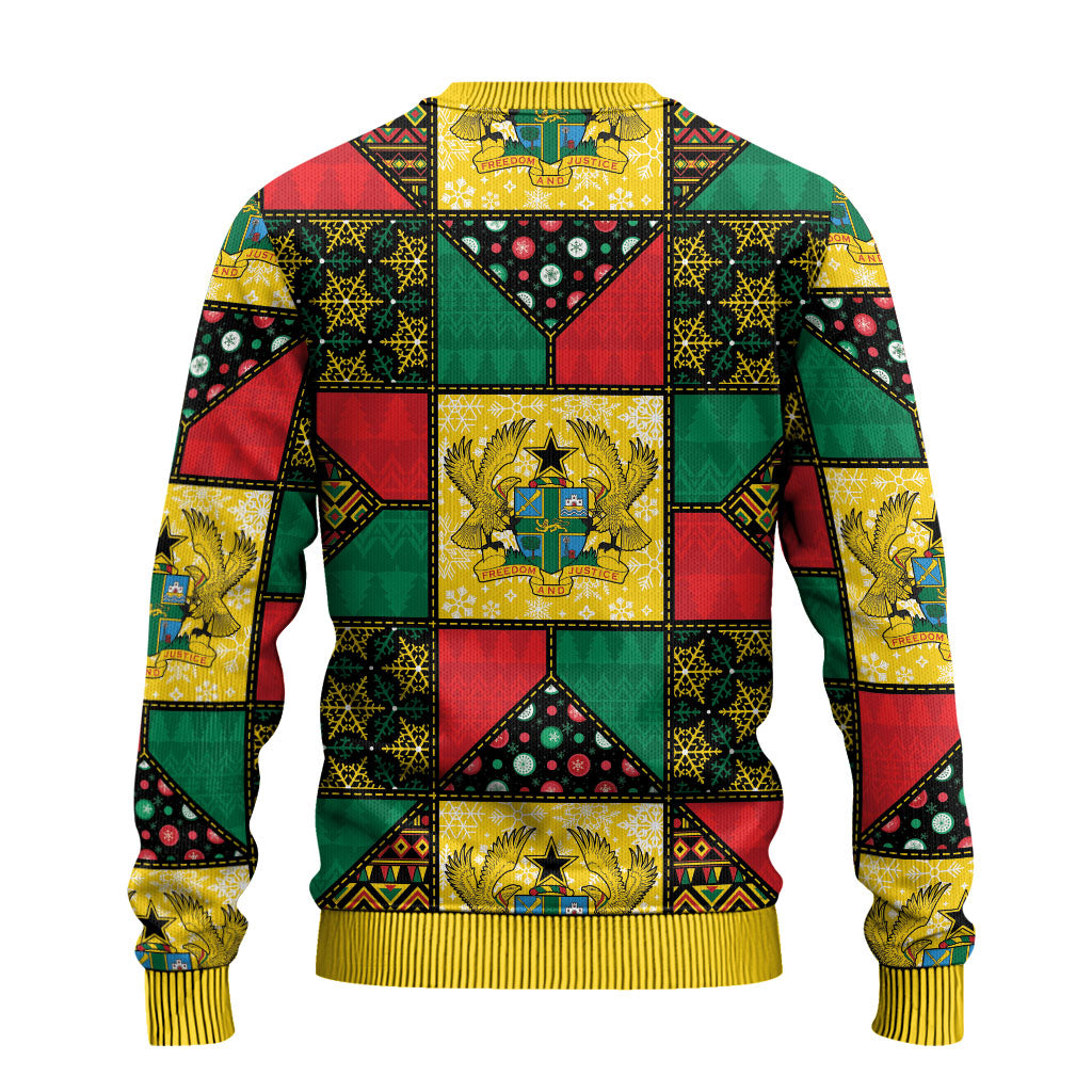 Ghana Christmas Ugly Christmas Sweater Patchwork Style