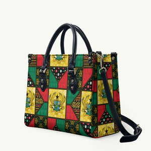 Ghana Christmas Leather Bag Patchwork Style
