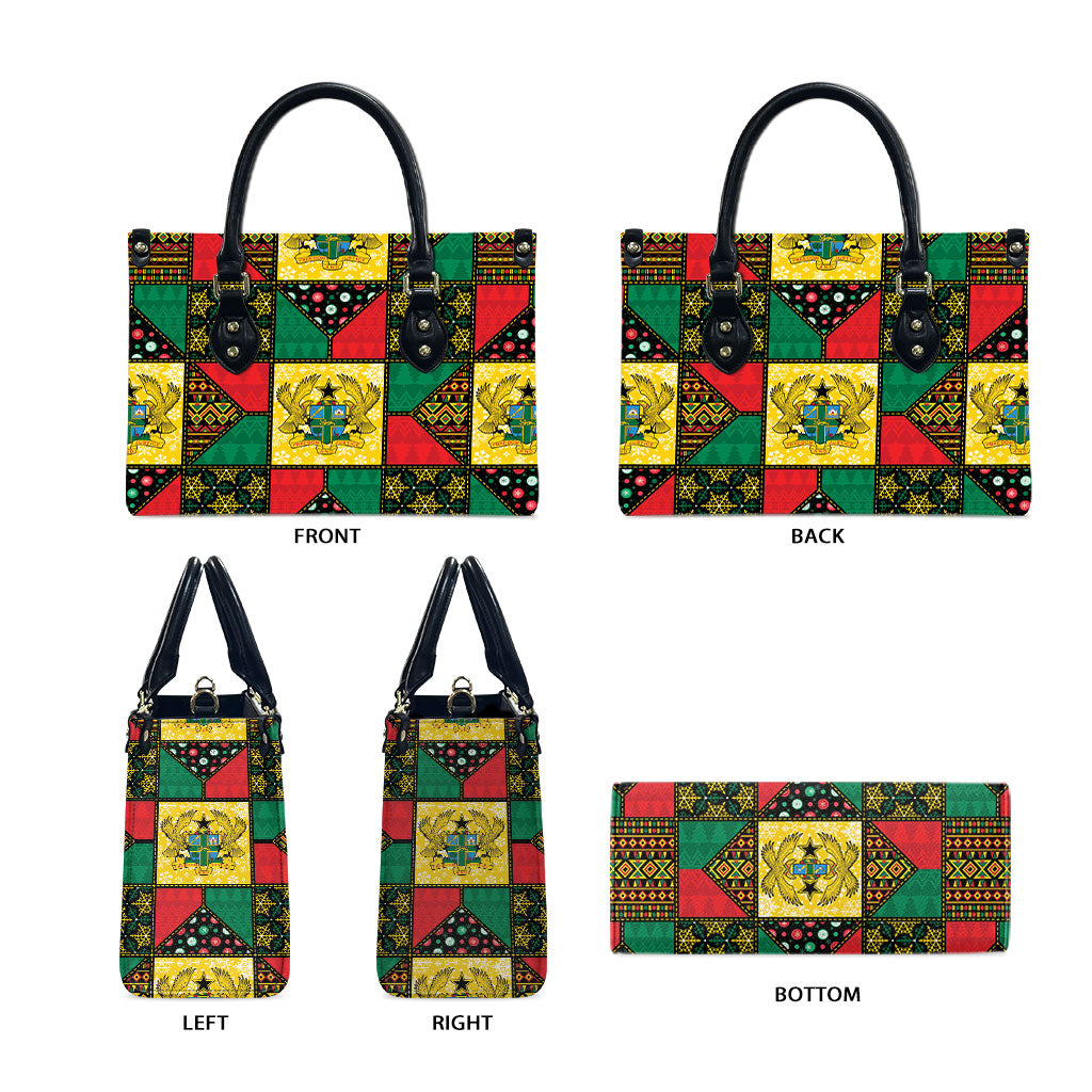 Ghana Christmas Leather Bag Patchwork Style