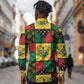 Ghana Christmas Long Sleeve Button Shirt Patchwork Style