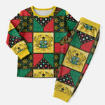 Ghana Christmas Pajama Set Patchwork Style