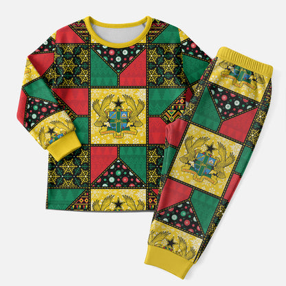 Ghana Christmas Pajama Set Patchwork Style