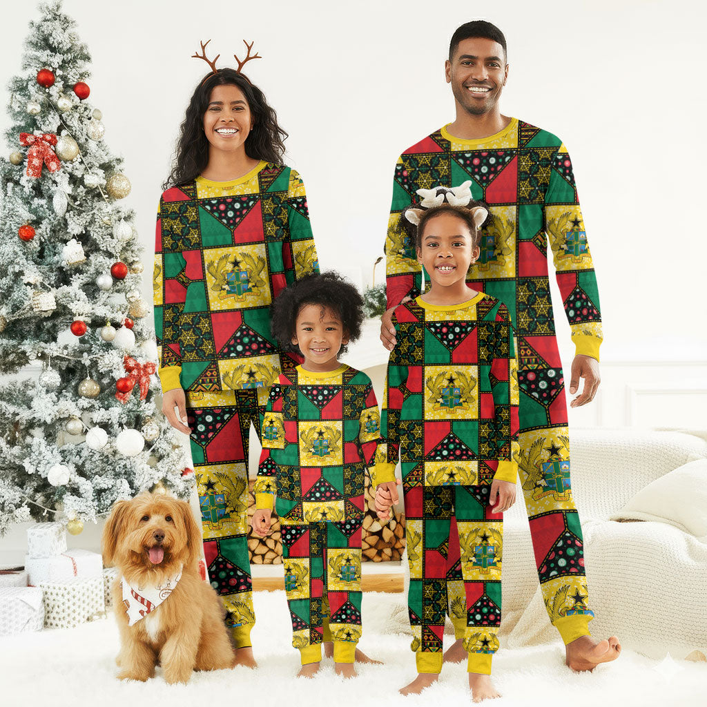 Ghana Christmas Pajama Set Patchwork Style