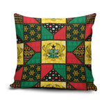 Ghana Christmas Pillow Cover Patchwork Style