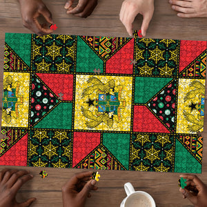 Ghana Christmas Puzzle Patchwork Style