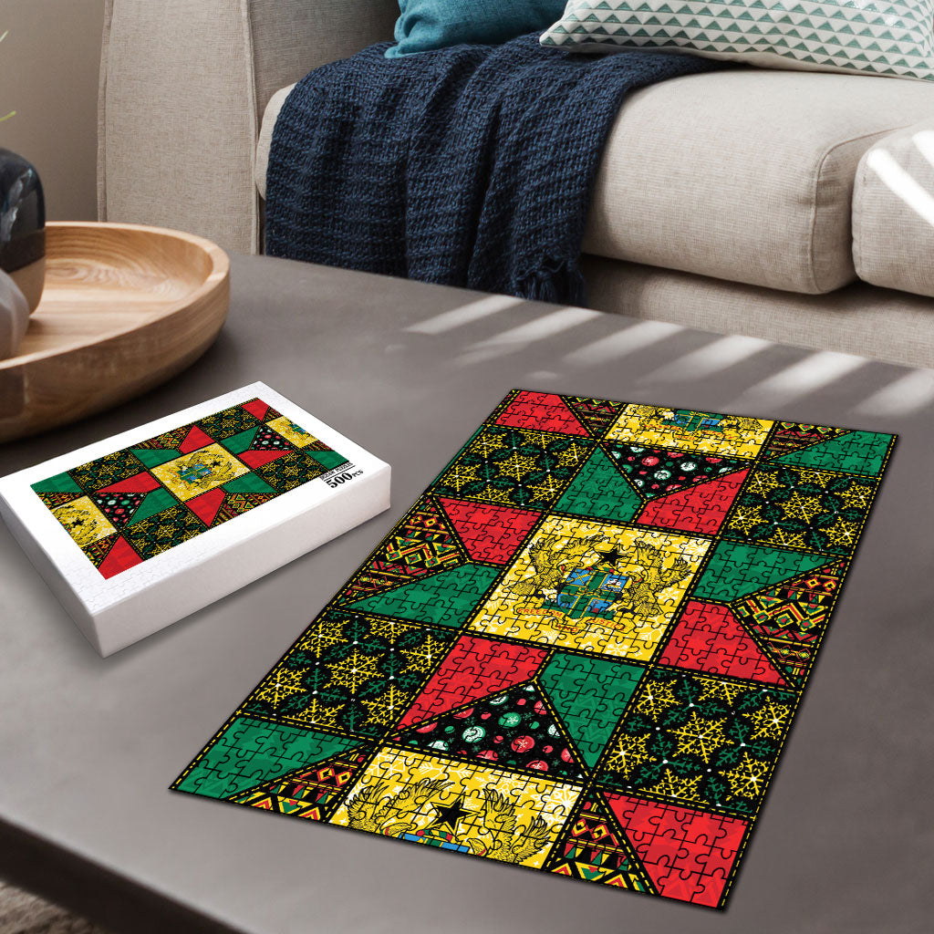 Ghana Christmas Puzzle Patchwork Style