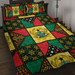 Ghana Christmas Quilt Bed Set Patchwork Style