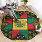 Ghana Christmas Round Carpet Patchwork Style