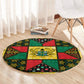 Ghana Christmas Round Carpet Patchwork Style