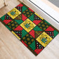 Ghana Christmas Rubber Doormat Patchwork Style