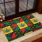 Ghana Christmas Rubber Doormat Patchwork Style