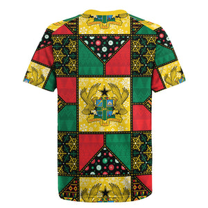 Ghana Christmas Rugby Jersey Patchwork Style
