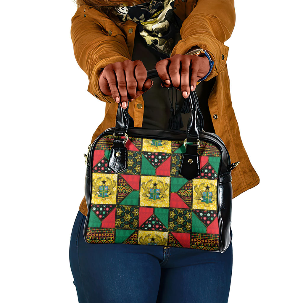 Ghana Christmas Shoulder Handbag Patchwork Style