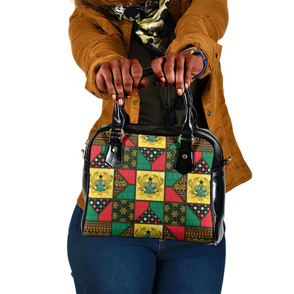Ghana Christmas Shoulder Handbag Patchwork Style