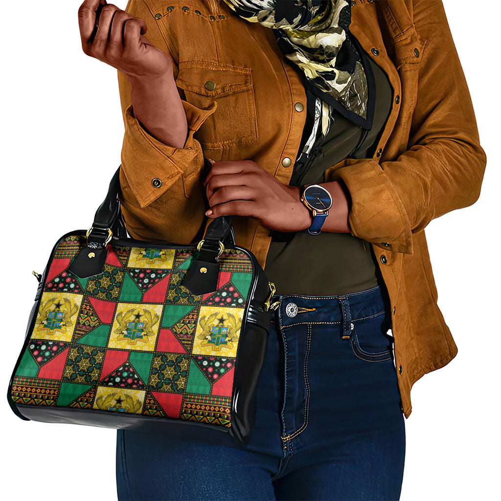 Ghana Christmas Shoulder Handbag Patchwork Style