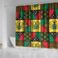 Ghana Christmas Shower Curtain Patchwork Style