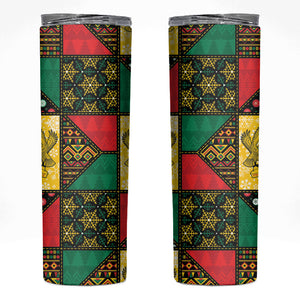 Ghana Christmas Skinny Tumbler Patchwork Style