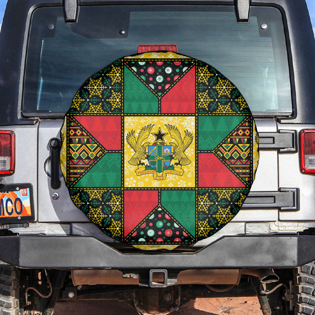 Ghana Christmas Spare Tire Cover Patchwork Style