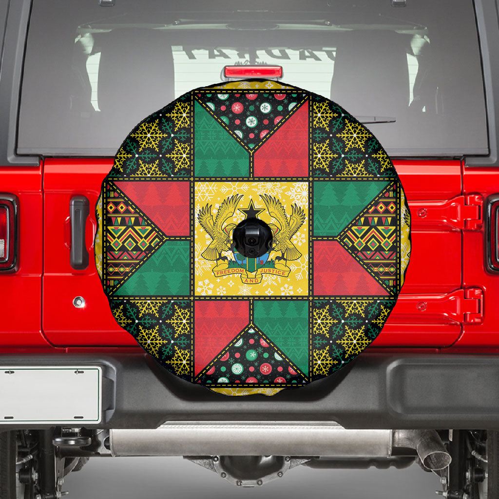 Ghana Christmas Spare Tire Cover Patchwork Style