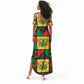 Ghana Christmas Summer Maxi Dress Patchwork Style