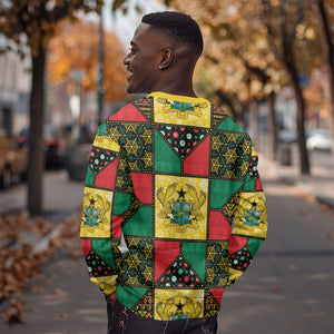 Ghana Christmas Sweatshirt Patchwork Style
