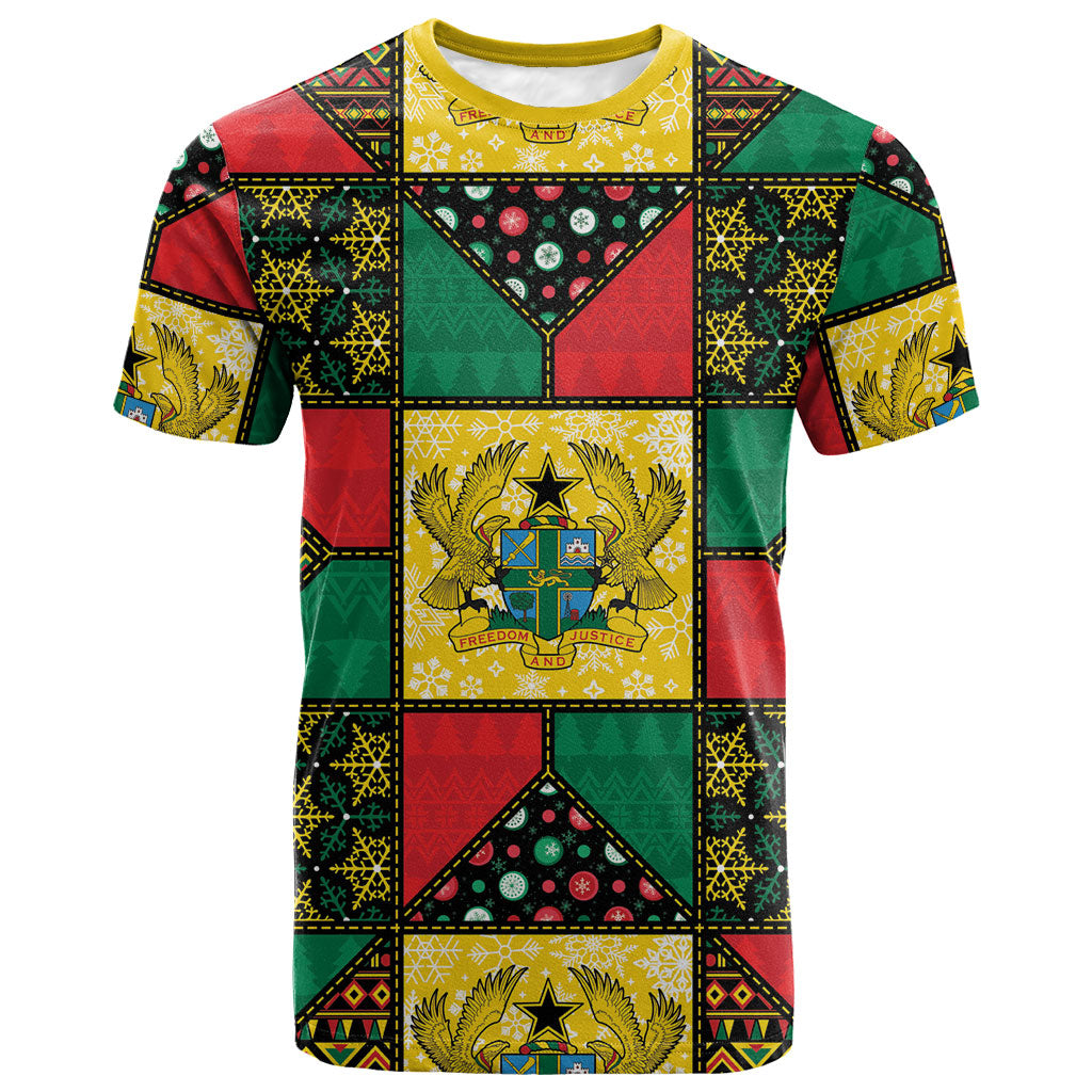 Ghana Christmas T shirt Patchwork Style
