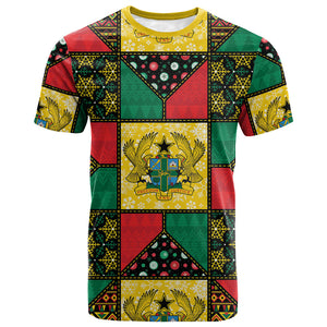 Ghana Christmas T shirt Patchwork Style