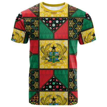 Ghana Christmas T shirt Patchwork Style