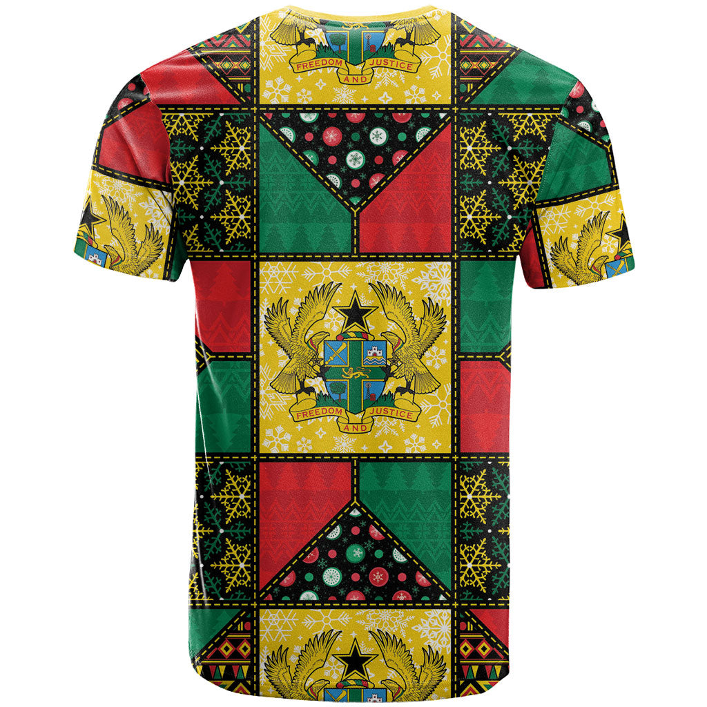 Ghana Christmas T shirt Patchwork Style