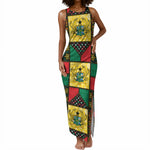 Ghana Christmas Tank Maxi Dress Patchwork Style