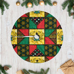 Ghana Christmas Tree Skirt Patchwork Style