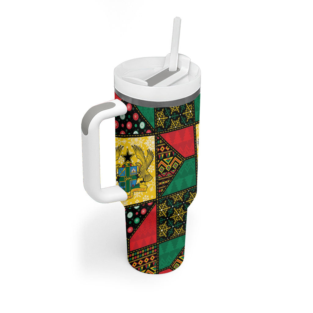 Ghana Christmas Tumbler With Handle Patchwork Style