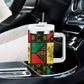 Ghana Christmas Tumbler With Handle Patchwork Style