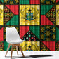 Ghana Christmas Window Curtain Patchwork Style