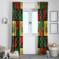 Ghana Christmas Window Curtain Patchwork Style
