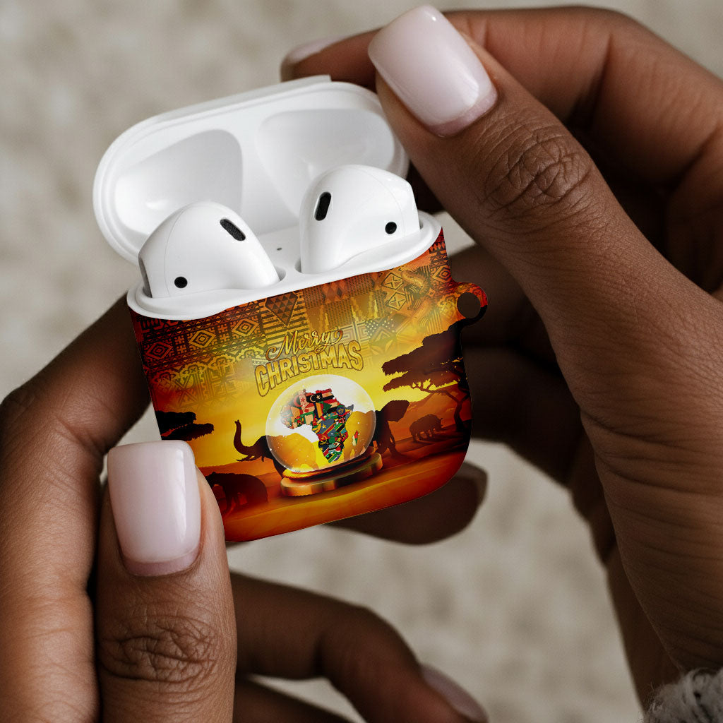 African Flags Map Christmas AirPods Case Afro Heritage