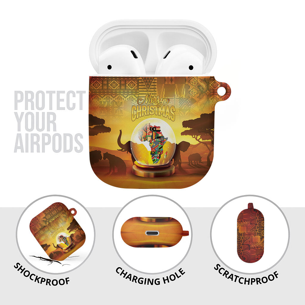 African Flags Map Christmas AirPods Case Afro Heritage