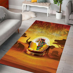 African Flags Map Christmas Area Rug Afro Heritage