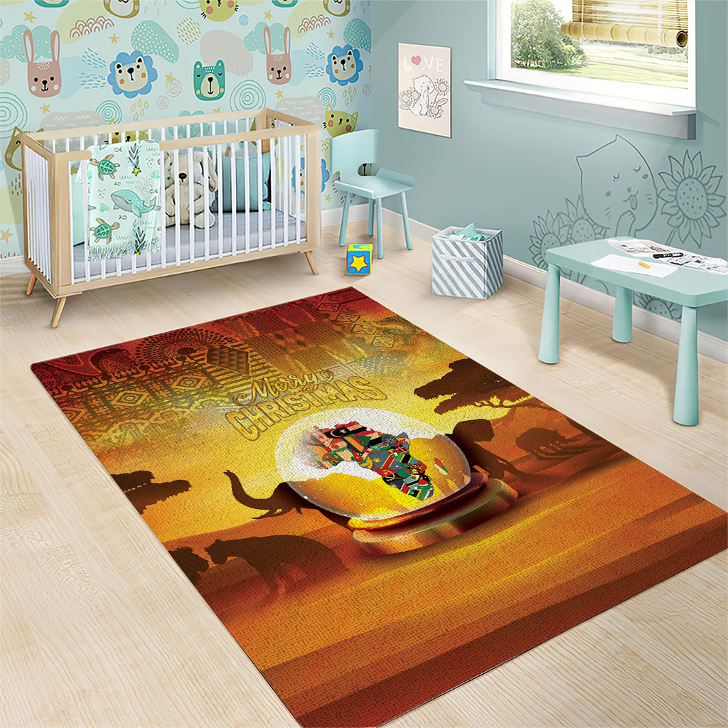 African Flags Map Christmas Area Rug Afro Heritage