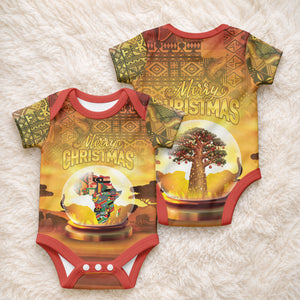 African Flags Map Christmas Baby Onesie Afro Heritage
