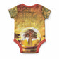 African Flags Map Christmas Baby Onesie Afro Heritage