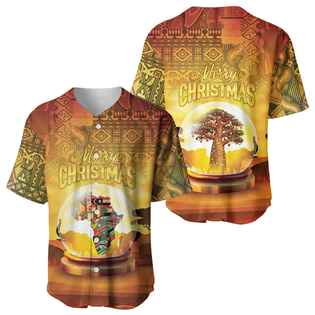 African Flags Map Christmas Baseball Jersey Afro Heritage