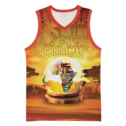 African Flags Map Christmas Basketball Jersey Afro Heritage