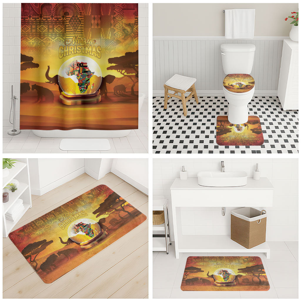 African Flags Map Christmas Bathroom Set Afro Heritage