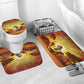 African Flags Map Christmas Bathroom Set Afro Heritage