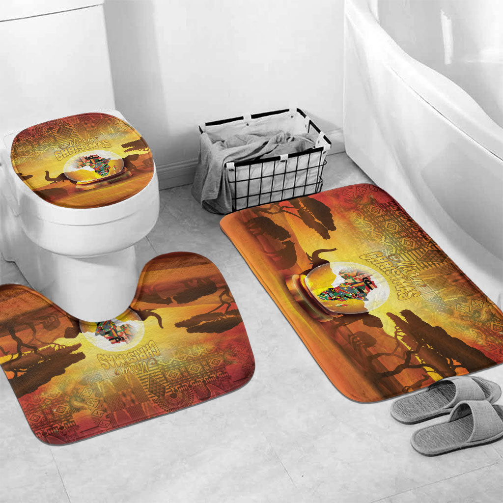 African Flags Map Christmas Bathroom Set Afro Heritage