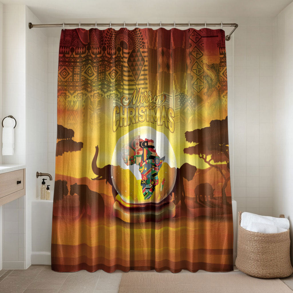 African Flags Map Christmas Bathroom Set Afro Heritage