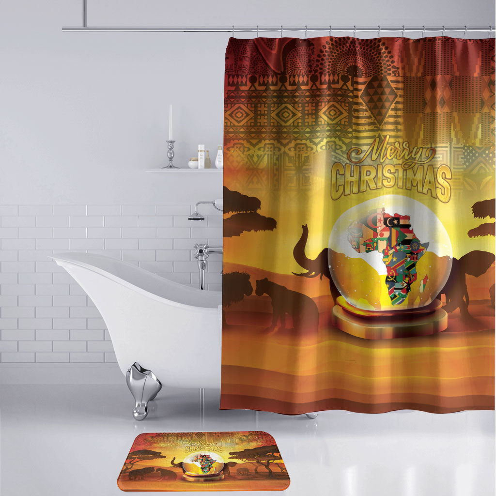 African Flags Map Christmas Bathroom Set Afro Heritage